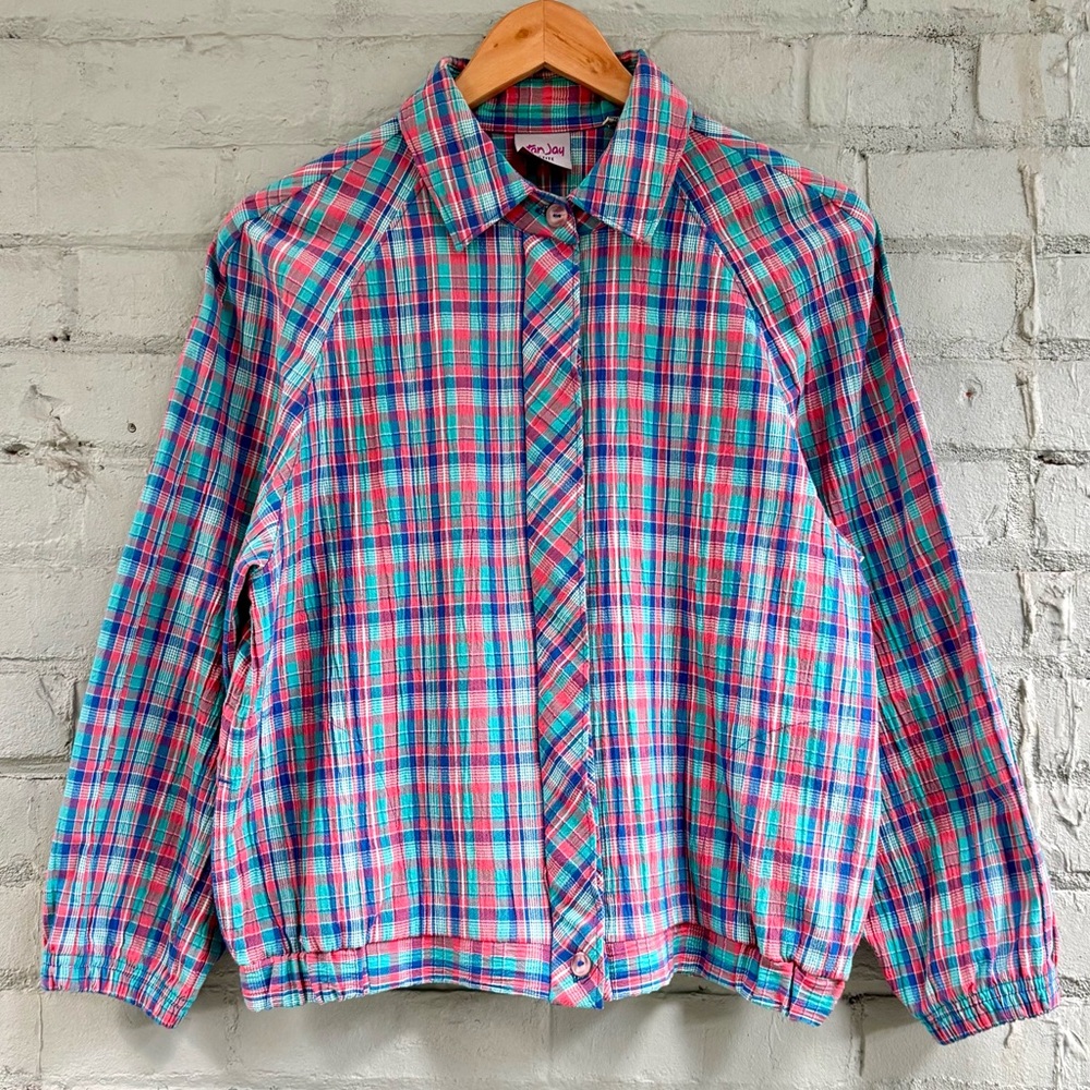 Vintage Plaid Spring Jacket - Picture 2 of 8